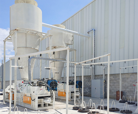 Système d'élimination entièrement automatique des déchets pour les usines de cartons mexicaines