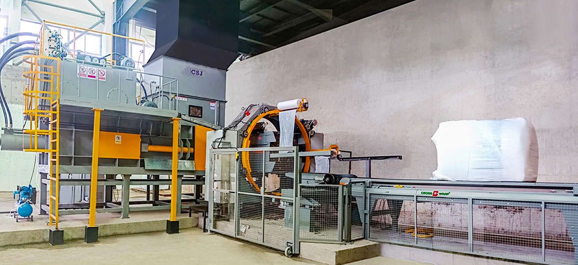 Système de stockage, de transport et d'emballage des déchets ménagers